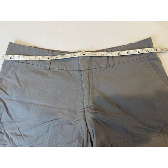 Mossimo Women Chino Shorts Flat Front Low Rise Stretch Cotton Blend Gray Size 10 - Picture 3 of 8